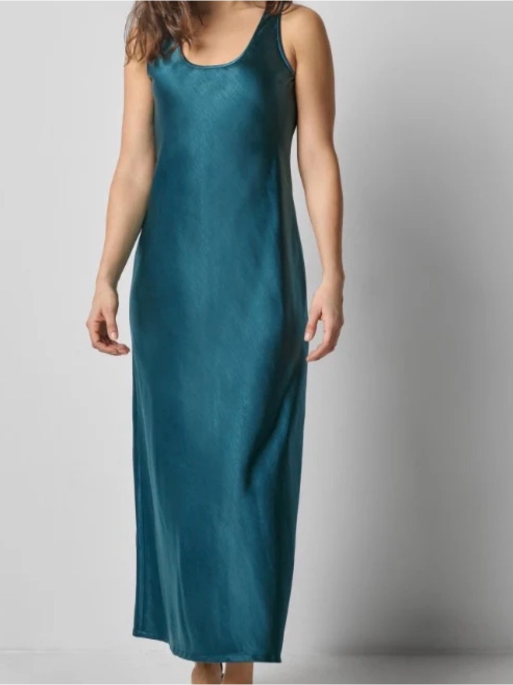 LILLA P- Satin Bias Maxi Dress NWT